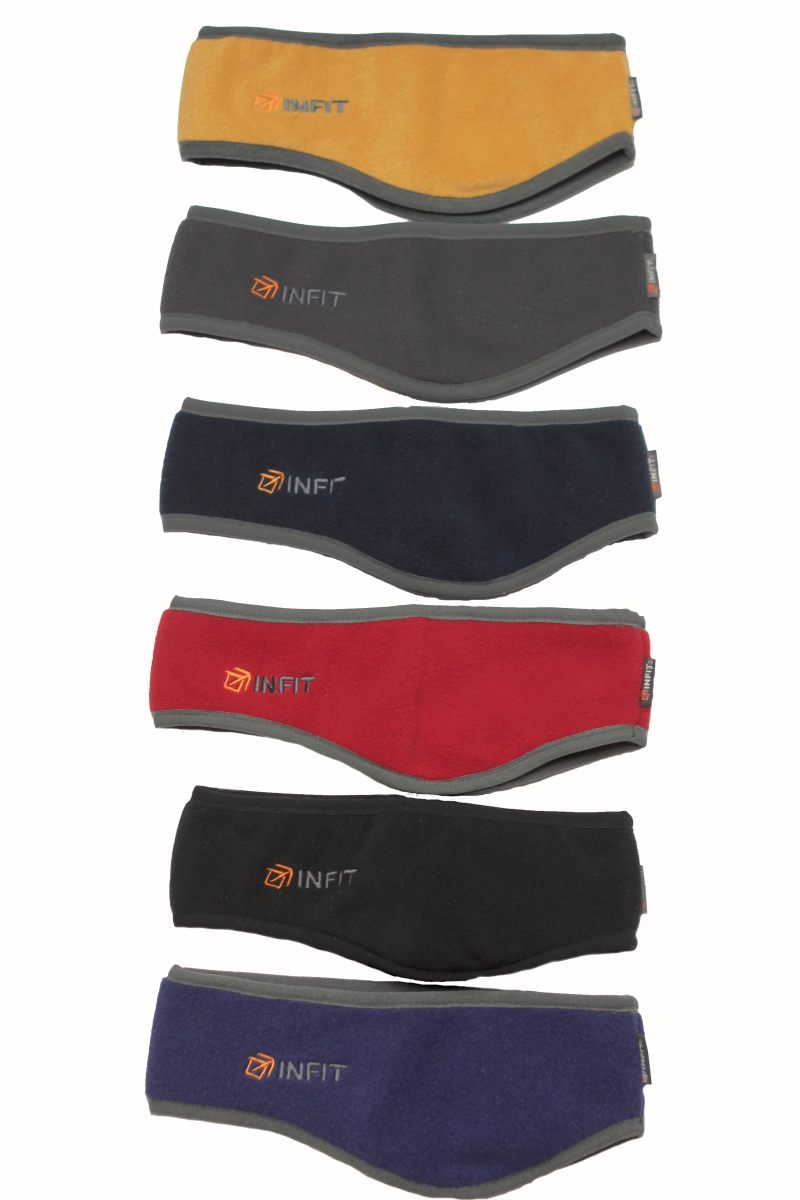 (0025) INFIT čelenka přes uši S/M > černá