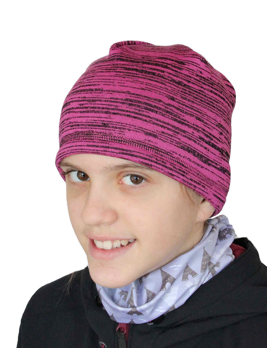 (0390) INFIT Falpi čepička S/M > růžová/černá