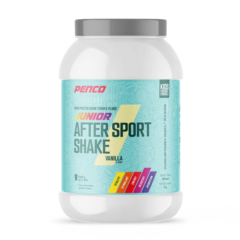 PENCO JUNIOR AFTER SPORT shake 1500 g - regenerační koktejl> vanilka