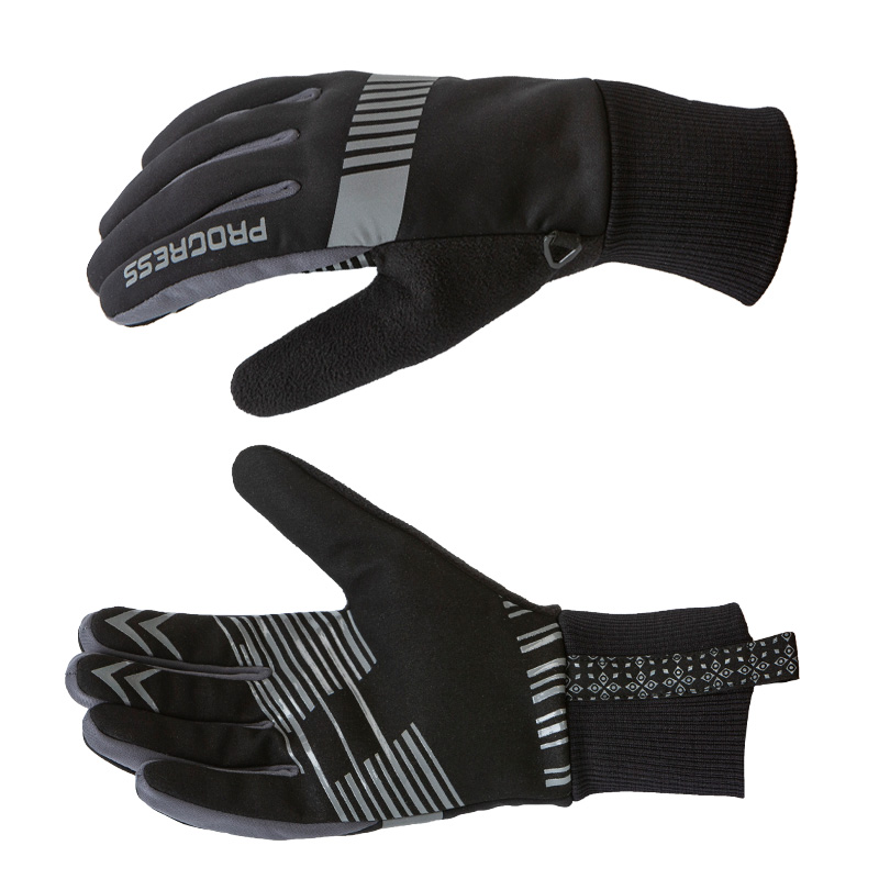 SNOWSPORT GLOVES zimní běžkařské rukavice PROGRESS - XS > černá/šedá