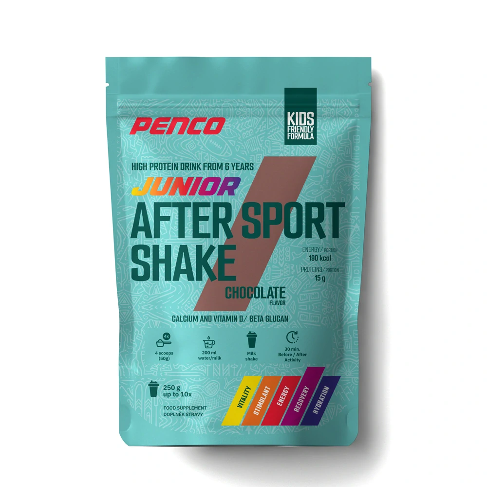 PENCO JUNIOR AFTER SPORT shake 250 g - regenerační koktejl>čokoláda