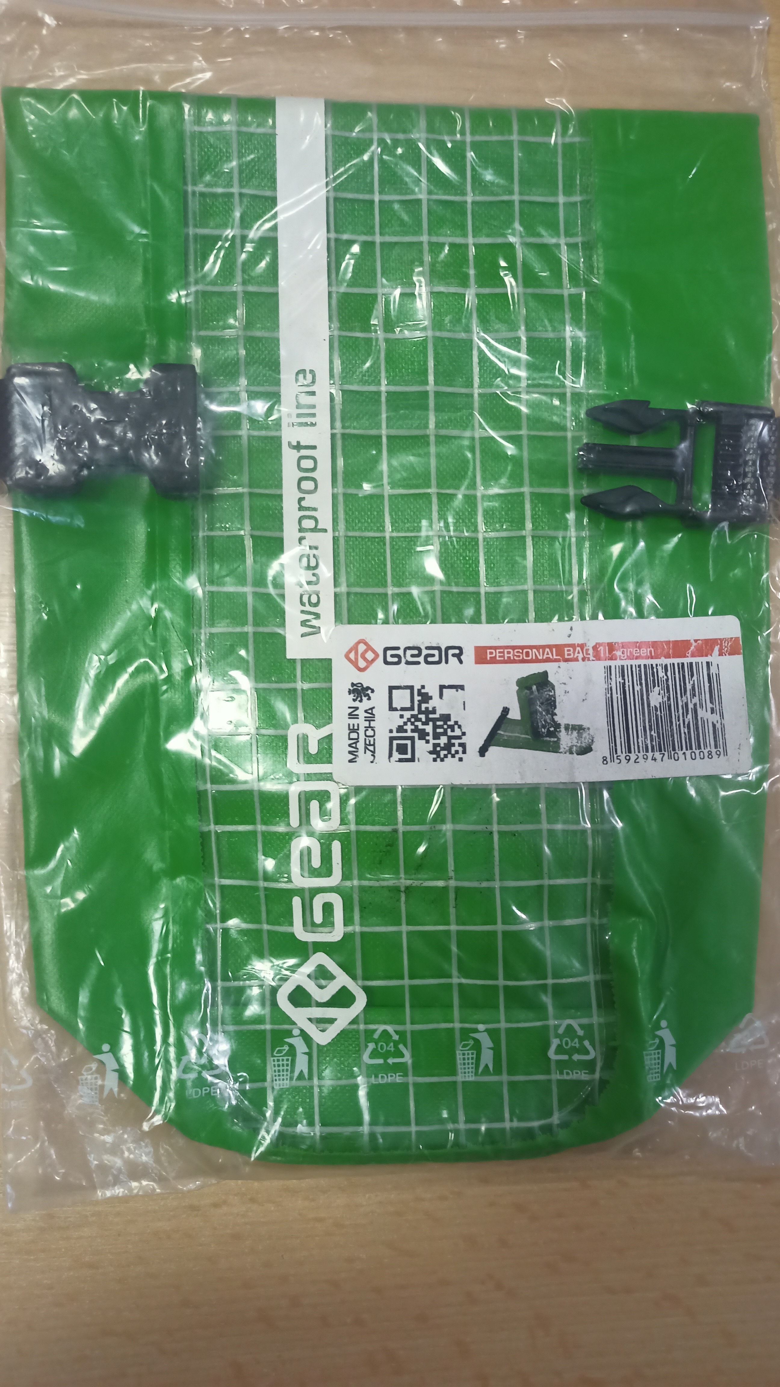 K-Gear plastový vak 1l zelená