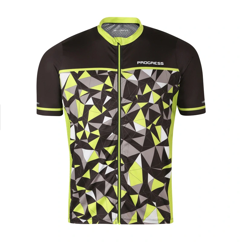 RIPRESA dámský cyklistický dres PROGRESS M > černá / limetka