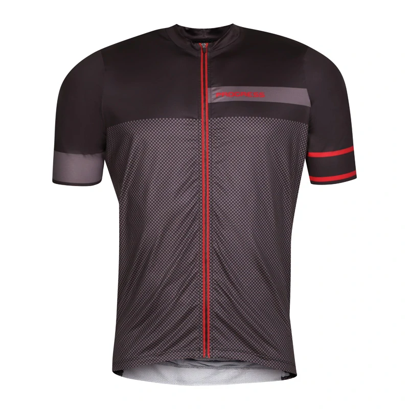 SOLAR pánský cyklistický dres PROGRESS - XL,černá