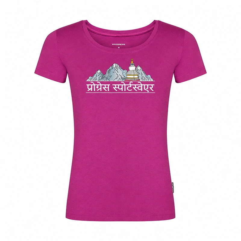 PROGRESS dámské outdoorové triko AROMA NEPAL M > fuchsie