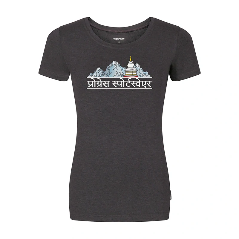 PROGRESS dámské outdoorové triko AROMA NEPAL L > antracitová
