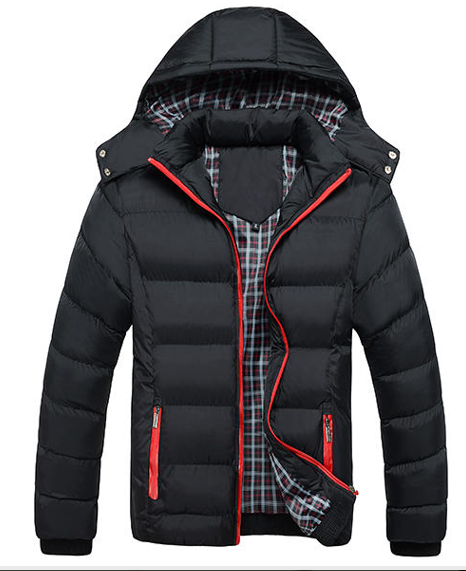 Pánská zimní bunda s odnímatelnou kapucí Warm Jacke
