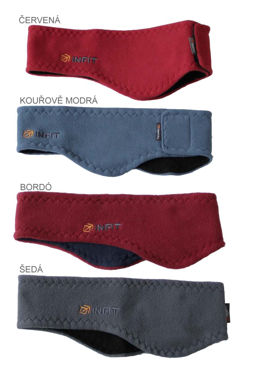 (0125) INFIT Universal čelenka přes uši UNI > blankyt modrá