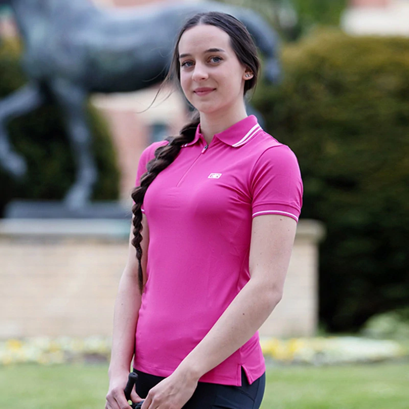 LUKANA LADY dámská jezdecká polokošile PROGRESS - tmavě modrá, M