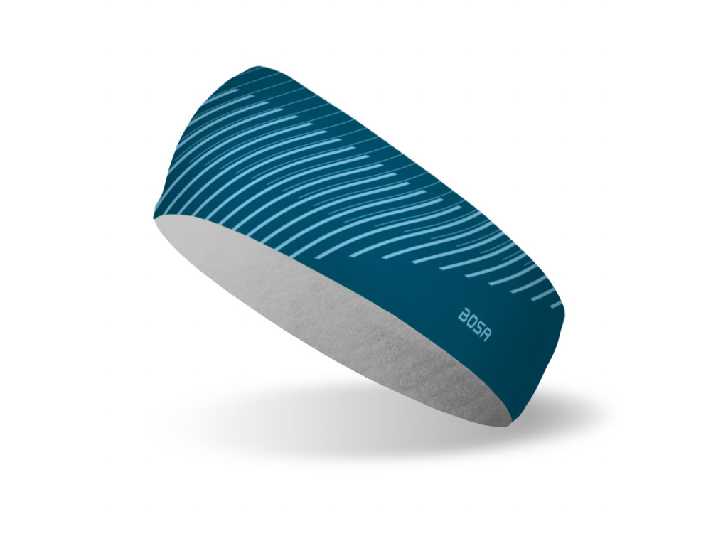 Bosa Chilly Geometric blue kids - sportovní dětská čelenka