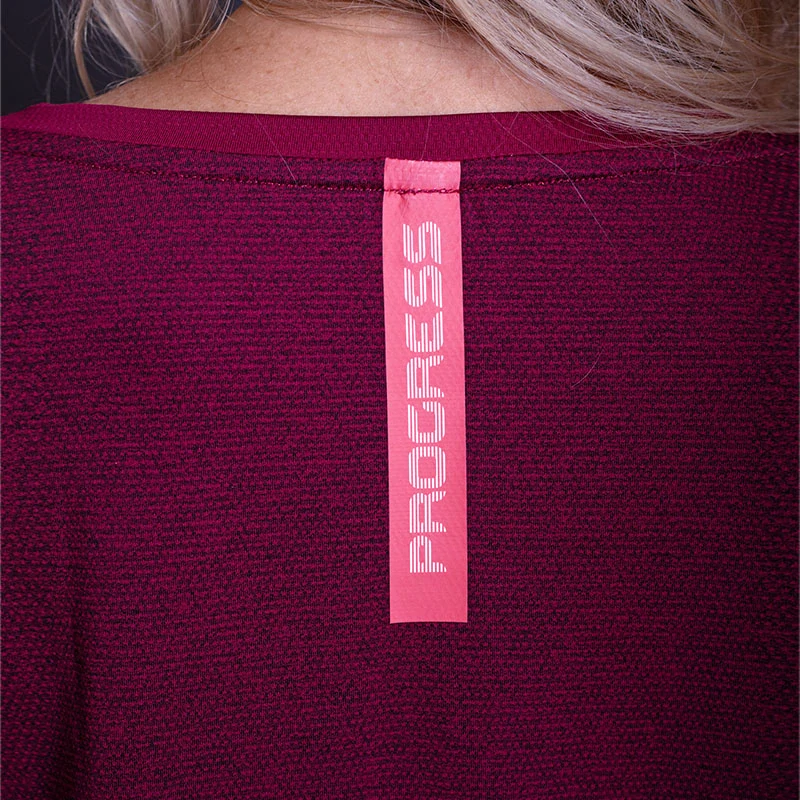 ENERGIA dámské sportovní tričko PROGRESS - vínová,L