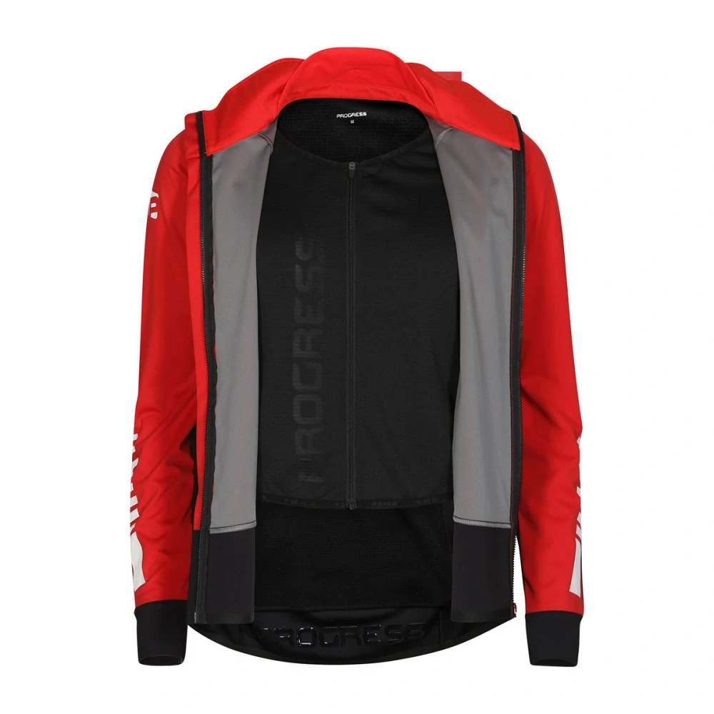 FOLGARIA dámská bunda na kolo PROGRES - černá/červená, L