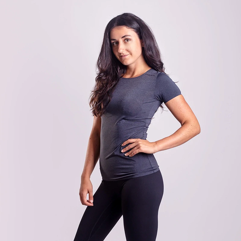 TIPICA dámské sportovní tričko PROGRESS - M,  černý melír 