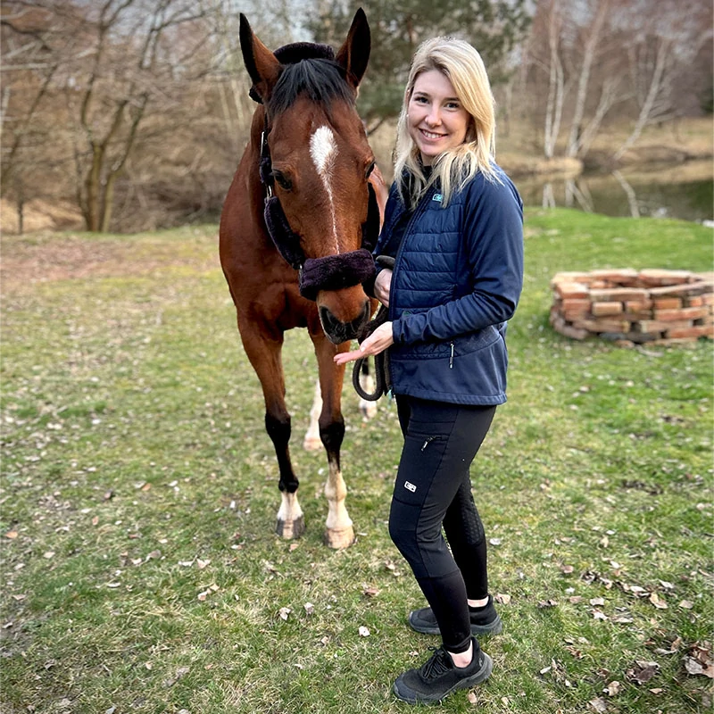 SHAKIRA LADY dámské zimní jezdecké kalhoty PROGRESS - černá,S