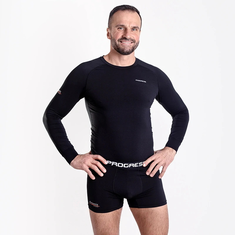 DC NDR pánské funkční triko s dlouhým rukávem PROGRESS XL > petrol