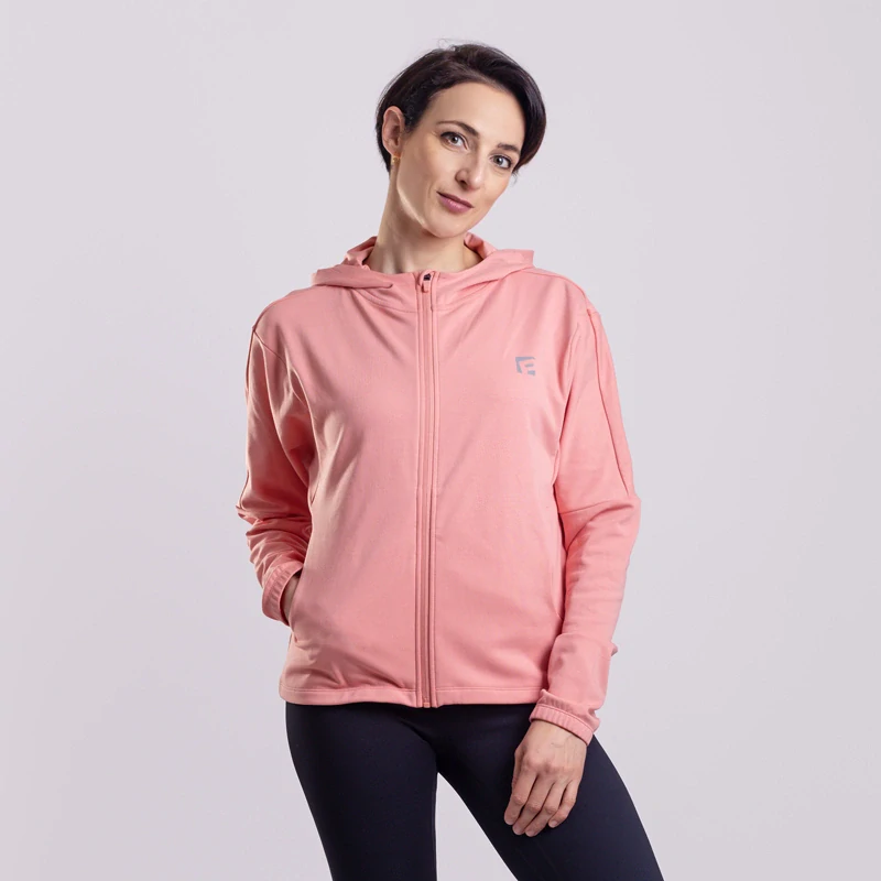 FITNEA dámská sportovní mikina PROGRESS L > růžová