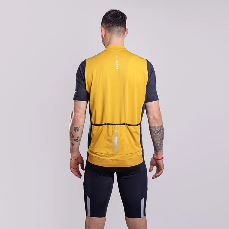 GRAVEL pánský cyklistický dres PROGRESS XXL > písková