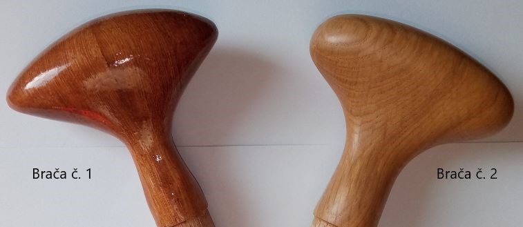 Hlavička k pádlu dřevěná - typ brača 