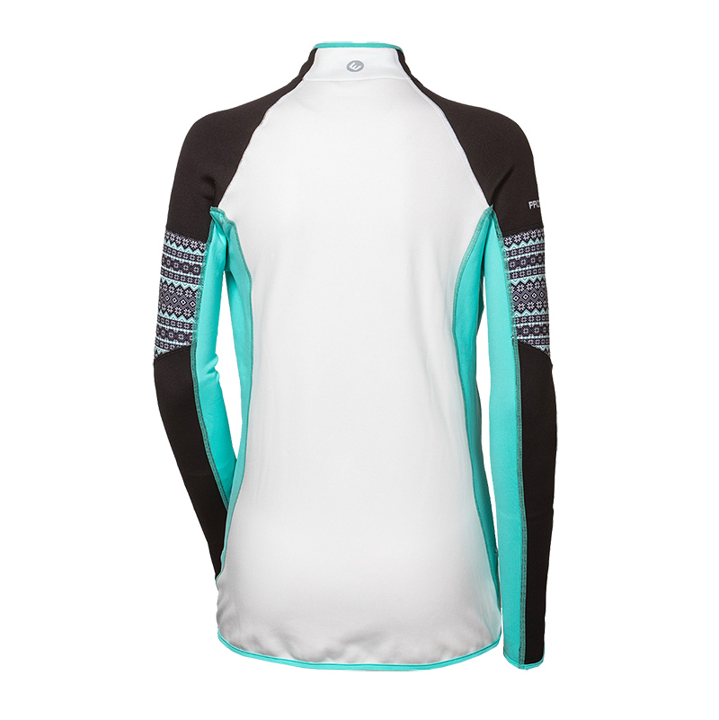 PROGRESS dámská funkční sportovní celopropínací mikina NORA, L > černá/bílá