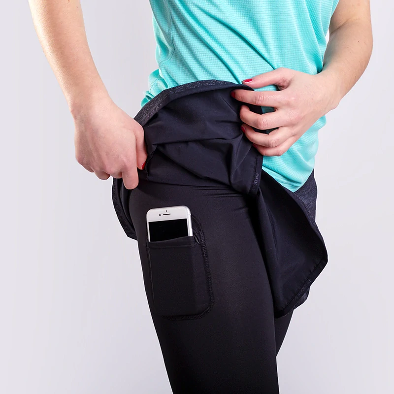 ALERTA 3Q dámská sportovní běžecká sukně 2v1 PROGRESS M > černá