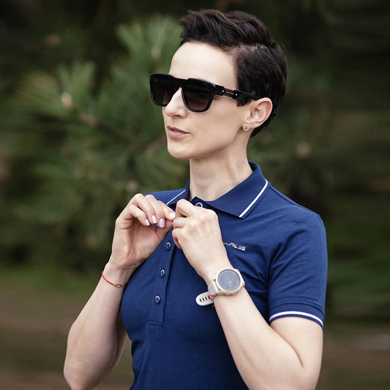 ANETA dámské sportovní šaty s bambusem PROGRESS S > tmavě modrá