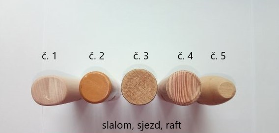 Hlavička k pádlu dřevěná - typ brača 