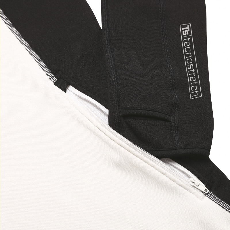 PROGRESS dámská funkční sportovní celopropínací mikina NORA, L > černá/bílá