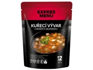 Expres Menu Kuřecí vývar s masem a zeleninou 600g (2porce)
