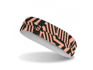 BOSA sportovní čelenka ELASTIC Abstract Salmon