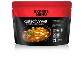 Expres Menu Kuřecí vývar s masem a zeleninou 330g (1porce)