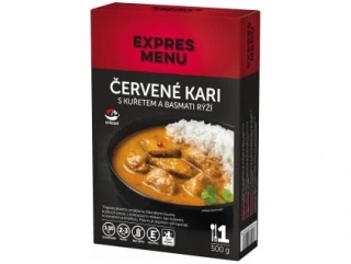 Expres Menu Červené kari s kuřetem a jasmínovou rýží 500g