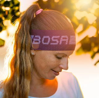 BOSA sportovní čelenka AIR Bosa Logo bordo